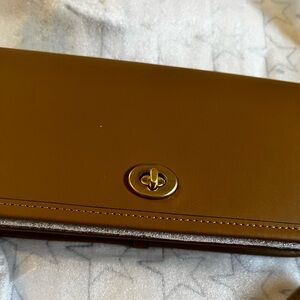 Coach Honey Brown Leather Dinky Bag